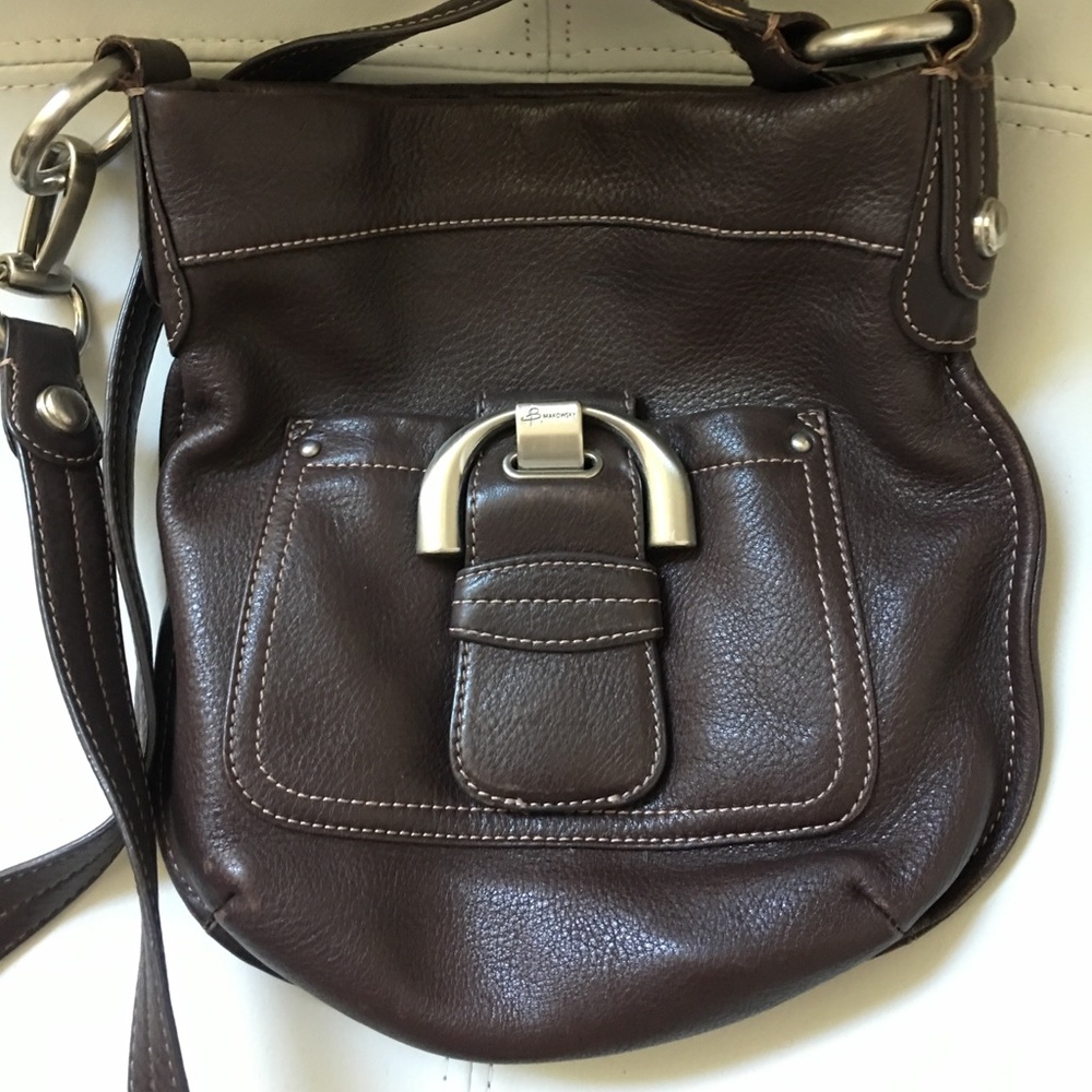 Chocolate Brown Leather Cross Body